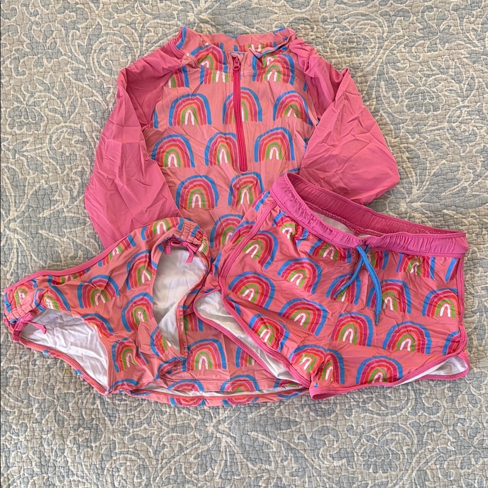 Colorful Rainbow Swim Set